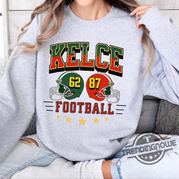 Vintage Kelce Sweatshirt Kelce Brothers Football Shirt American Football Crewneck Game Day Football Fan Gifts Vintage Football Unisex trendingnowe 3