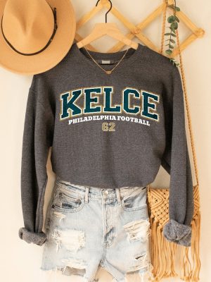 Vintage Philadelphia Football Crewneck Jason Kelce Shirt Off Jason Kelce No Shirt Jason Kelce Shirt Philadelphia Football Sweatshirt Unique revetee 3