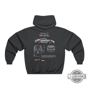 porsche hoodie 911 tshirt hooded sweatshirt mens womens 2 sided porsche 911 gt3 rs motorsport shirts gift for car guys racing cars lovers laughinks 1