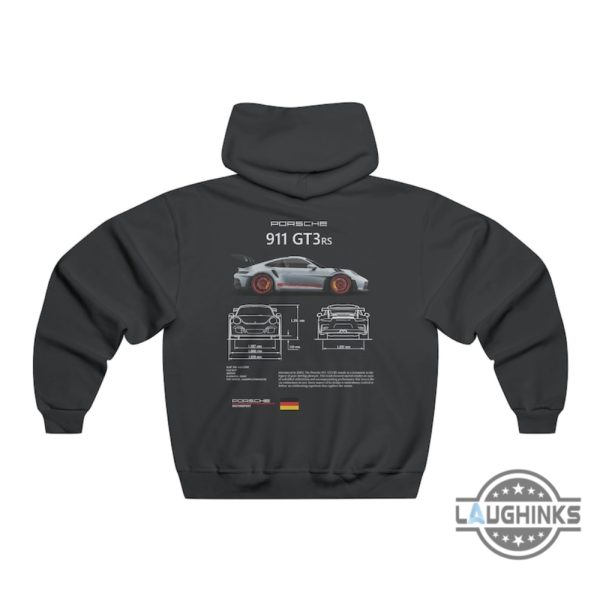 porsche hoodie 911 tshirt hooded sweatshirt mens womens 2 sided porsche 911 gt3 rs motorsport shirts gift for car guys racing cars lovers laughinks 1