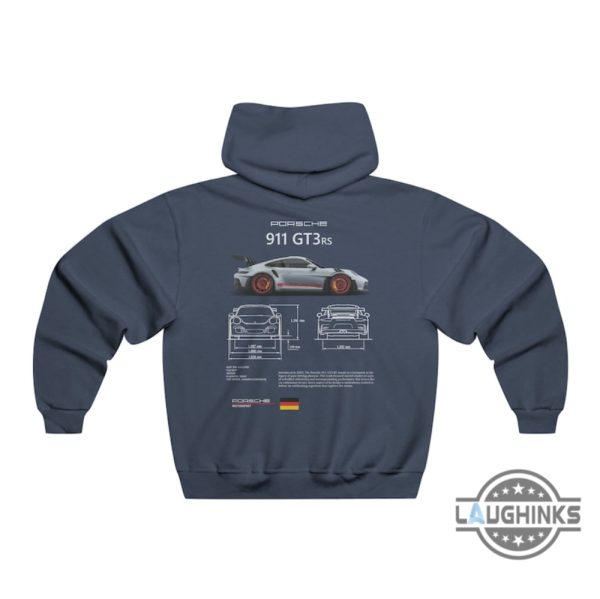 porsche hoodie 911 tshirt hooded sweatshirt mens womens 2 sided porsche 911 gt3 rs motorsport shirts gift for car guys racing cars lovers laughinks 2