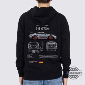 porsche hoodie 911 tshirt hooded sweatshirt mens womens 2 sided porsche 911 gt3 rs motorsport shirts gift for car guys racing cars lovers laughinks 8