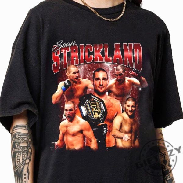 Sean Strickland Vintage 90S Graphic Bootleg Shirt Sean Strickland Sweatshirt American Mixed Martial Artist Hoodie Unisex Tshirt Ufc Shirt giftyzy 2