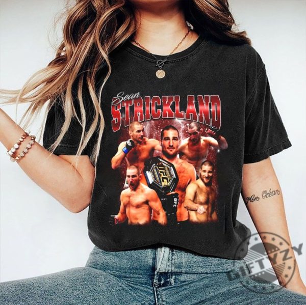 Sean Strickland Vintage 90S Graphic Bootleg Shirt Sean Strickland Sweatshirt American Mixed Martial Artist Hoodie Unisex Tshirt Ufc Shirt giftyzy 3