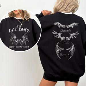 The Bat Boys Shirt Vintage Acotar Bookish Sweatshirt The Night Court Illyrians A Court Of Thorn And Roses Rhysand Cassian Azriel Unique revetee 4