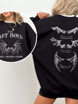 The Bat Boys Shirt Vintage Acotar Bookish Sweatshirt The Night Court Illyrians A Court Of Thorn And Roses Rhysand Cassian Azriel Unique revetee 4