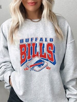 Vintage Buffalo Football Sweatshirt Buffalo Shirt Buffalo Football Crewneck Buffalo New York Buffalo Fan Gift Football Sweatshirt Unique revetee 2