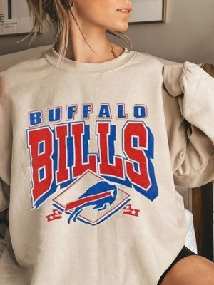 Vintage Buffalo Football Sweatshirt Buffalo Shirt Buffalo Football Crewneck Buffalo New York Buffalo Fan Gift Football Sweatshirt Unique revetee 3