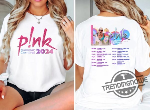 Pink Summer Carnival 2024 Shirt Trustfall Album Sweatshirt Pink Singer Tour Music Festival Shirt Concert Apparel Tour Shirt trendingnowe 3