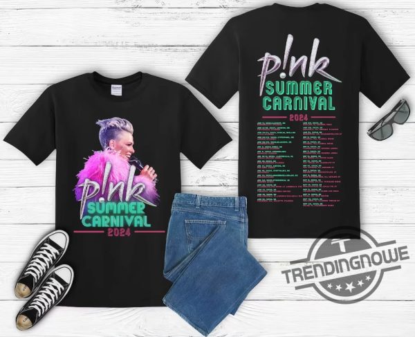 Pink Summer Carnival 2024 Shirt Sweatshirt Hoodie Pink Fan Lovers Shirt Music Tour 2024 Shirt Trustfall Album Shirt Concert 2024 Pink Shirt trendingnowe 1