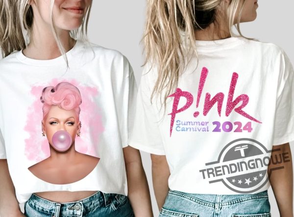 Pink Summer Carnival 2024 Shirt V2 Pink Fan Lovers Shirt Music Tour 2024 Shirt Trustfall Album Shirt Concert 2024 Pink Shirt trendingnowe 1
