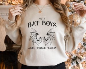 The Bat Boys Shirt Vintage Acotar Bookish Sweatshirt The Night Court Illyrians Hoodie A Court Of Thorn And Roses Rhysand Cassian Azriel Tshirt Trendy Shirt giftyzy 5