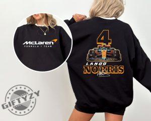 Lando Norris Formula One Shirt F1 Two Sides Sweatshirt Lando Norris Hoodie Norris F1 Sweater Lando Norris 4 Tshirt F1 Two Sides Shirt giftyzy 3