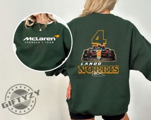 Lando Norris Formula One Shirt F1 Two Sides Sweatshirt Lando Norris Hoodie Norris F1 Sweater Lando Norris 4 Tshirt F1 Two Sides Shirt giftyzy 4