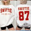 Double Side Swift And Kelce Sweatshirt Hoodie Kansas City Chiefs Shirt Sweatshirt Kelce Jersey Tk 87 Taylor Shirt trendingnowe 2