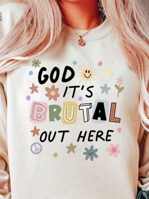 God Its Brutal Out Here Shirt Olivia Rodrigo Guts Shirt Olivia Rodrigo Guts Merch Guts Tour Shirt Guts Tour 2024 Shirt Tour 2024 Shirt Unique revetee 2