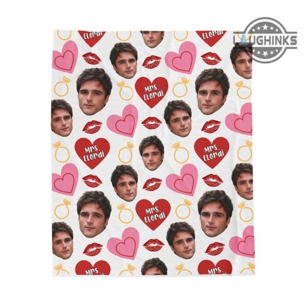 jacob elordi blanket mrs elordi valentines hearts blankets velvety cozy plush fleece sherpa snl saltburn movies valentines day gift for her laughinks 3