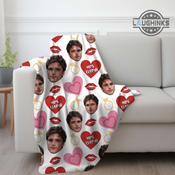 jacob elordi blanket mrs elordi valentines hearts blankets velvety cozy plush fleece sherpa snl saltburn movies valentines day gift for her laughinks 5