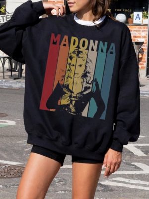 Retro Madonna The Tour 2024 Sweatshirt Madonna Four Decades Tshirt Madonna Album Merch The Celebration Tour Tee Gift For Fan Unique revetee 2