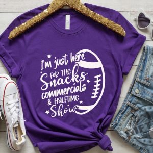 Im Just Here For Snacks Commercials Halftime Show Funny Football Shirt Super Bowl Sweatshirt Halftime Show Hoodie Funny Football Tshirt Usher Shirt giftyzy 8