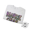 Mardi Gras Shirt Cute Mardi Gras Sweater Louisiana Parade Krewe Tshirt New Orleans Sweatshirt Flower De Luce Hoodie Faux Glitter Design Printed On Shirt giftyzy 3