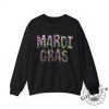 Mardi Gras Shirt Cute Mardi Gras Sweater Louisiana Parade Krewe Tshirt New Orleans Sweatshirt Flower De Luce Hoodie Faux Glitter Design Printed On Shirt giftyzy 7