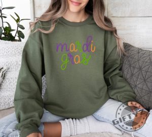 Retro Mardi Gras Shirt Mardi Gras Carnival Sweatshirt Women Mardi Gras Costume Tshirt New Orleans Cruise Hoodie Fleur De Lis Fat Tuesday Shirt giftyzy 3