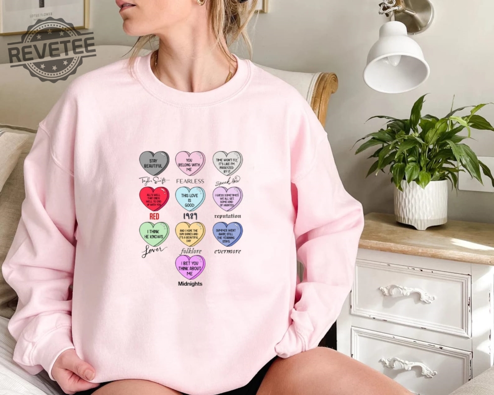 Taylors Version Sweatshirt Candy Hearts Shirt Swiftie Fan Gift Hoodie Taylor Valentine Long Sleeve Ts Valentines Shirt Unique revetee 1