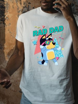 Bluey Bingo Family T Shirt Bluey Bandit Rad Dad Shirt Bluey Dad Bluey Family Shirt Cool Dad Club Shirt Dad Birthday Gift Bluey Shirt Unique revetee 2