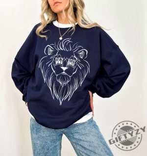 Detroit Lions Football Shirt Lions Football Crewneck Sweatshirt Detroit Football Tshirt Detroit Sports Hoodie Detroit Football Gift giftyzy 5