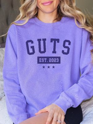 Olivia Rodrigo Guts Sweatshirt Guts Tour Shirt Sweater Livies Merch Guts Album Hoodie Est Shirt Olivia Rodrigo Guts Tour revetee 2