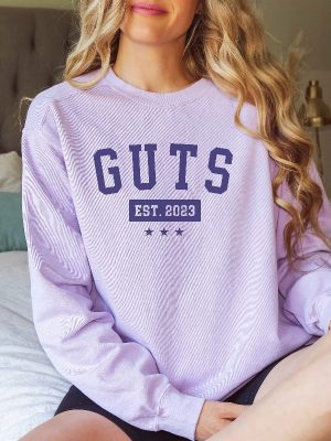 Olivia Rodrigo Guts Sweatshirt Guts Tour Shirt Sweater Livies Merch Guts Album Hoodie Est Shirt Olivia Rodrigo Guts Tour revetee 3