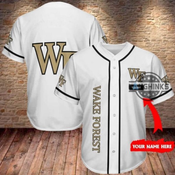 wake forest baseball jersey all over printed wake forest demon deacons baseball uniform custom name wf unisex jersey shirts for men women laughinks 1