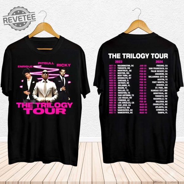 The Trilogy Tour 2023 2024 Enrique Iglesias X Pitbull X Ricky Martin Shirt Enrique Iglesias Pitbull Ricky Martin The Trilogy Tour Shirt revetee 1