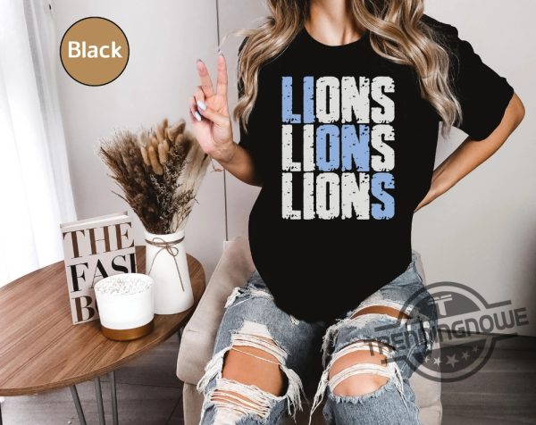 Lions Shirt Football Lover T Shirt Lions Gift Fan Shirt Game Day Tee Shirt trendingnowe 1