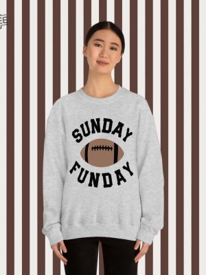 Sunday Funday Sweatshirt Superbowl Shirt Football Sweatshirt Women Football Shirt Game Day Team Halftime Superbowl 2024 Tailgate Unique revetee 2