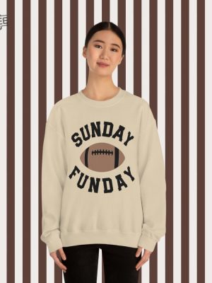 Sunday Funday Sweatshirt Superbowl Shirt Football Sweatshirt Women Football Shirt Game Day Team Halftime Superbowl 2024 Tailgate Unique revetee 3