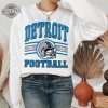 Vintage Detroit Football Crewneck Sweatshirt Detroit Football Sweatshirt Detroit Football Shirt Detroit Fan Gift Shirt Sunday Football Unique revetee 1