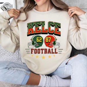 Kelce Vintage Sweatshirt Kelce Brothers Football Shirt American Football Crewneck Game Day Football Fan Gifts Vintage Football Unisex Unique revetee 2