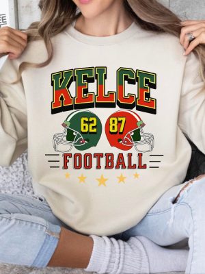 Kelce Vintage Sweatshirt Kelce Brothers Football Shirt American Football Crewneck Game Day Football Fan Gifts Vintage Football Unisex Unique revetee 2