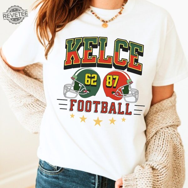 Kelce Vintage Sweatshirt Kelce Brothers Football Shirt American Football Crewneck Game Day Football Fan Gifts Vintage Football Unisex Unique revetee 3