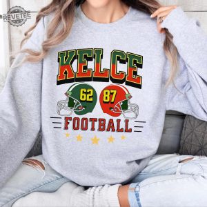 Kelce Vintage Sweatshirt Kelce Brothers Football Shirt American Football Crewneck Game Day Football Fan Gifts Vintage Football Unisex Unique revetee 4