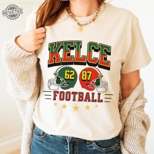 Kelce Vintage Sweatshirt Kelce Brothers Football Shirt American Football Crewneck Game Day Football Fan Gifts Vintage Football Unisex Unique revetee 5