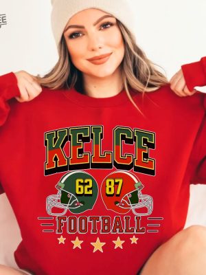 Kelce Vintage Sweatshirt Kelce Brothers Football Shirt American Football Crewneck Game Day Football Fan Gifts Vintage Football Unisex Unique revetee 6