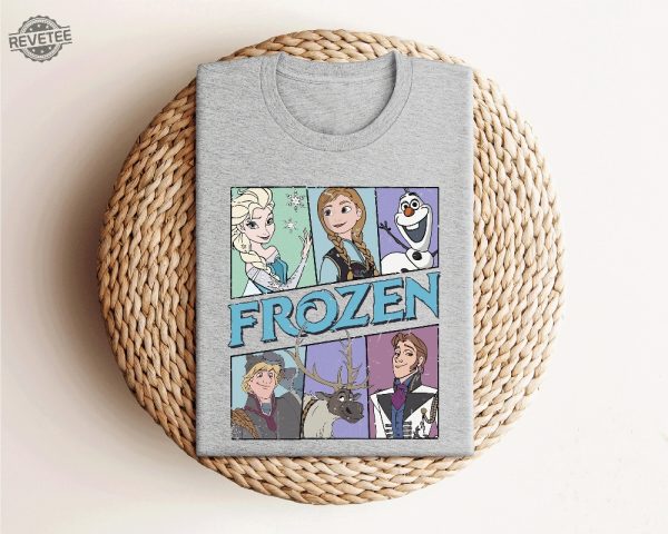 Frozen Shirt Elsa Shirt Disneyland Shirt Frozen Olaf Shirt Retro Disney Shirt Disney Princess Shirt Adults Kids Disney Shirt Unique revetee 1