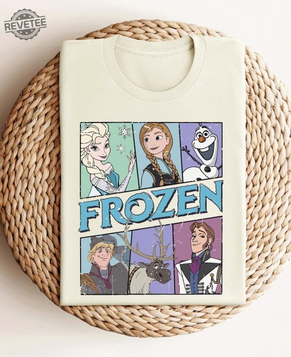 Frozen Shirt Elsa Shirt Disneyland Shirt Frozen Olaf Shirt Retro Disney Shirt Disney Princess Shirt Adults Kids Disney Shirt Unique revetee 4