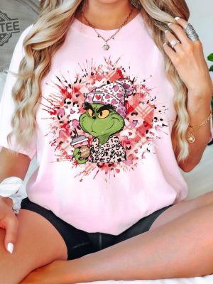 Boujee Grinch Valentine Day Shirt Girl Valentines Day Shirt Grinch Shirt The Grinch Shirt Cute Valentines Day Shirt Unique revetee 4