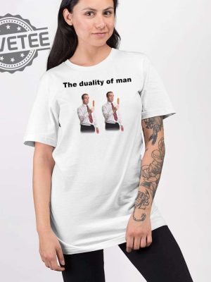 The Duality Of Man 2 Identical Stock Images Shirt Sweatshirt Long Sleeve Shirt Unique revetee 2