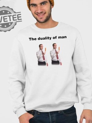 The Duality Of Man 2 Identical Stock Images Shirt Sweatshirt Long Sleeve Shirt Unique revetee 3