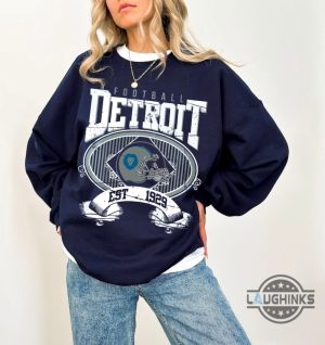 detroit lions t shirt sweatshirt hoodie mens womens vintage est 1929 shirts nfc championship game day tee superbowl sunday 2024 football gift for fans laughinks 1